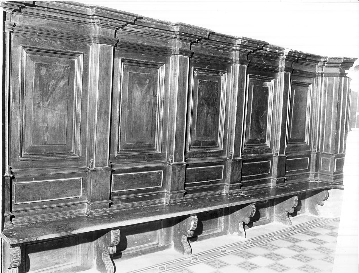 stalli del coro, insieme - ambito italiano (inizio sec. XVIII)