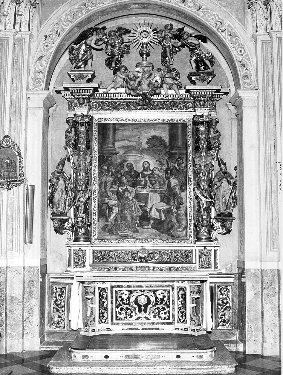 cornice di pala d'altare, opera isolata di Fantoni Andrea (bottega) (sec. XVII)