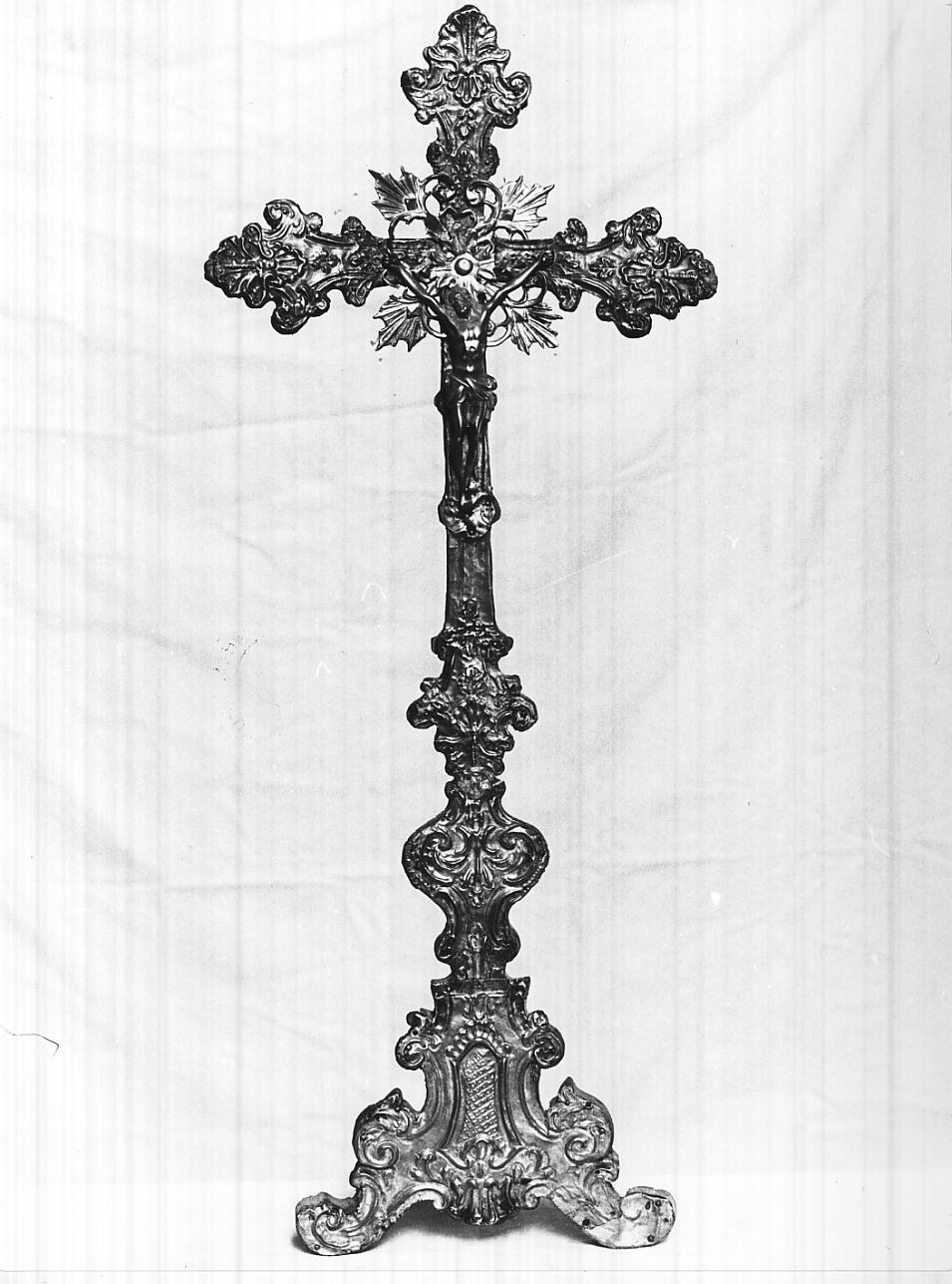 croce d'altare, opera isolata - ambito bresciano (sec. XVIII)