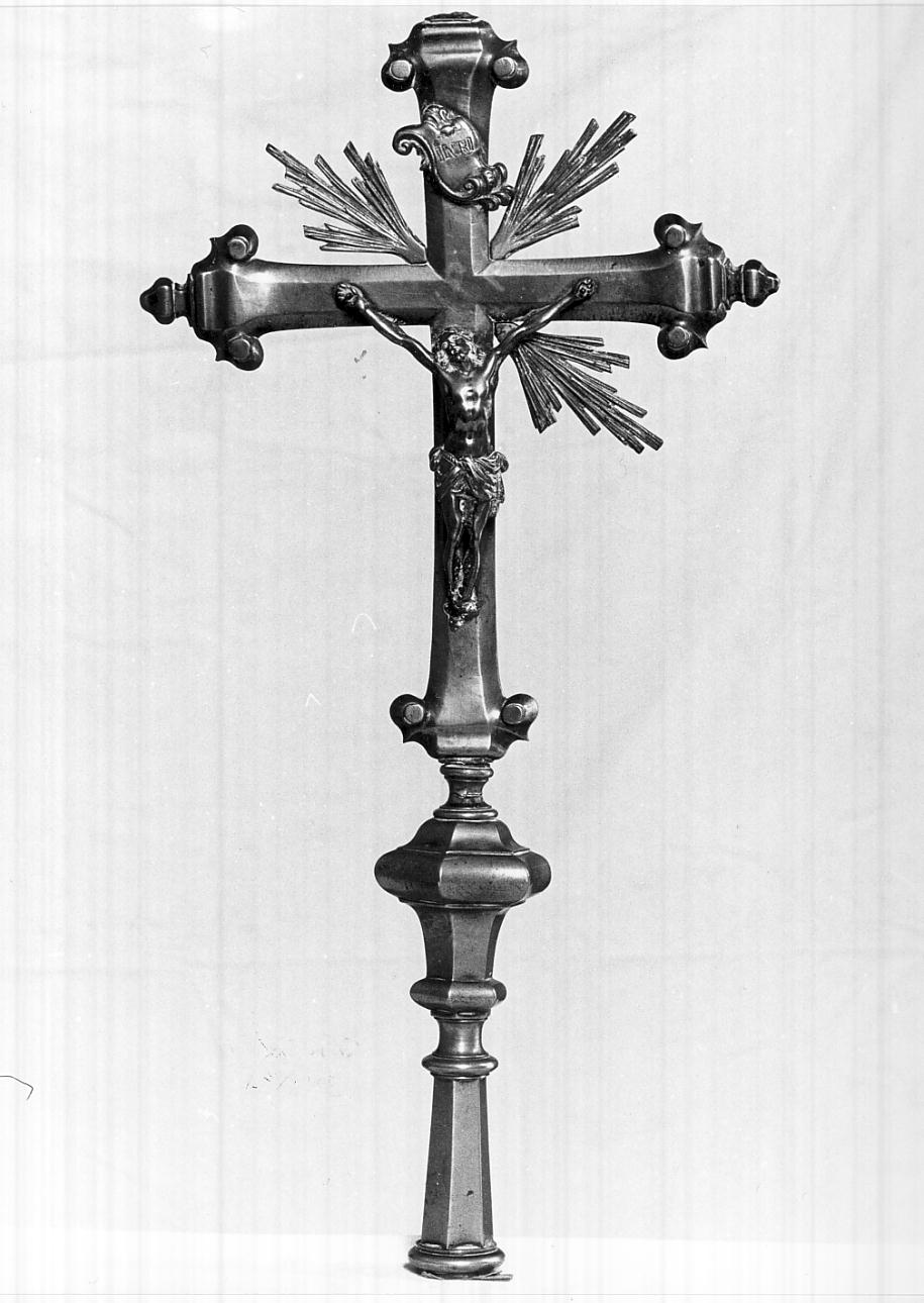 croce processionale, coppia - ambito bresciano (sec. XVIII)