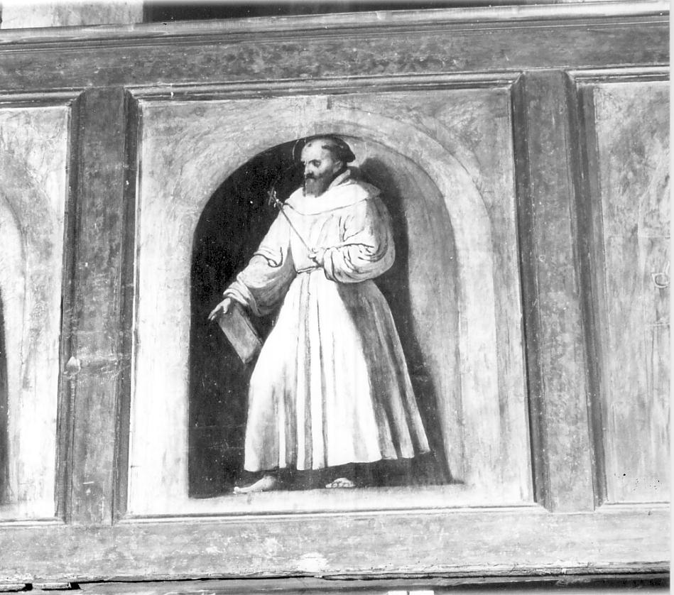 Santo Monaco (dipinto, elemento d'insieme) di Romani Girolamo detto Romanino (sec. XVI)