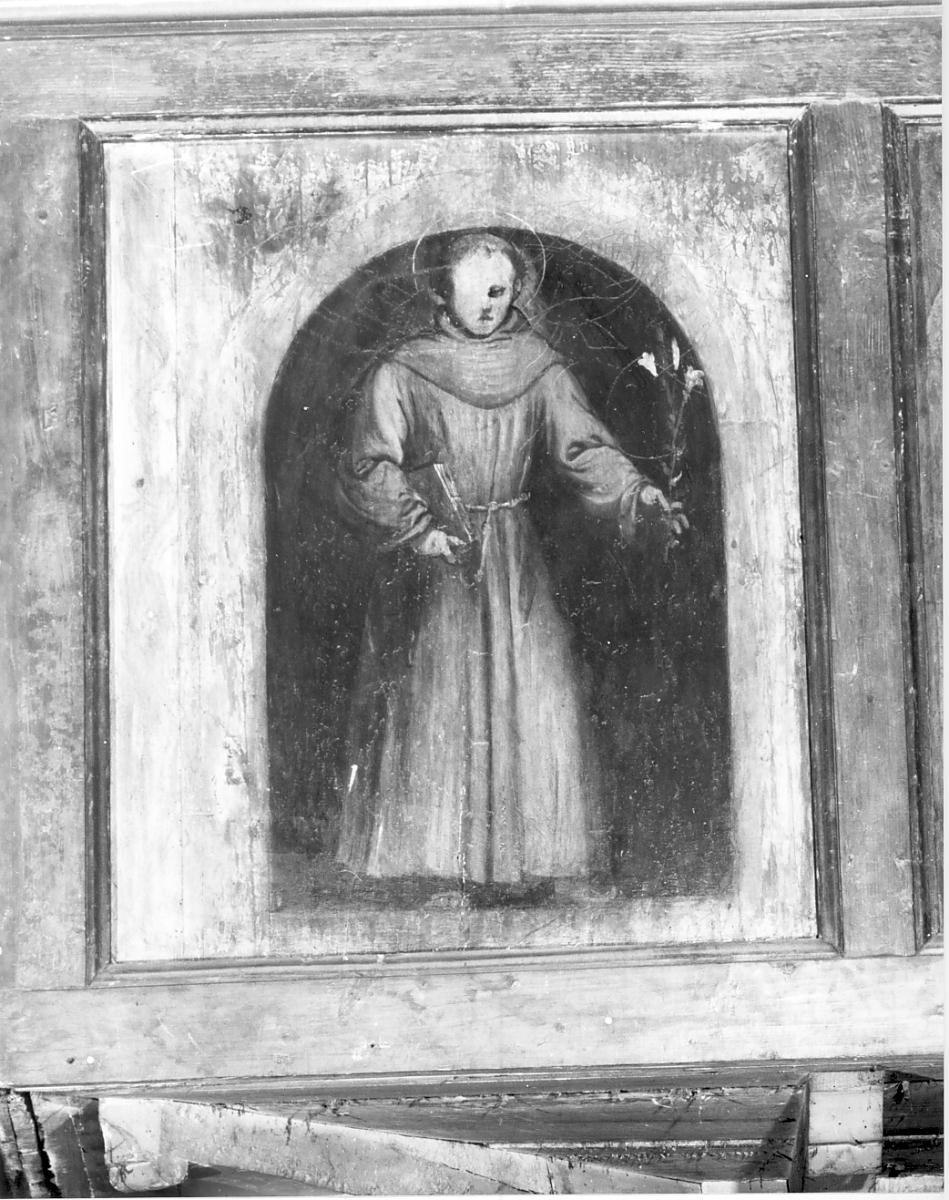 Santo frate (dipinto, elemento d'insieme) di Romani Girolamo detto Romanino (sec. XVI)