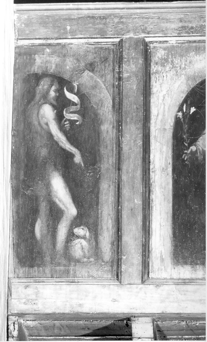 San Giovanni Battista (dipinto, elemento d'insieme) di Romani Girolamo detto Romanino (sec. XVI)