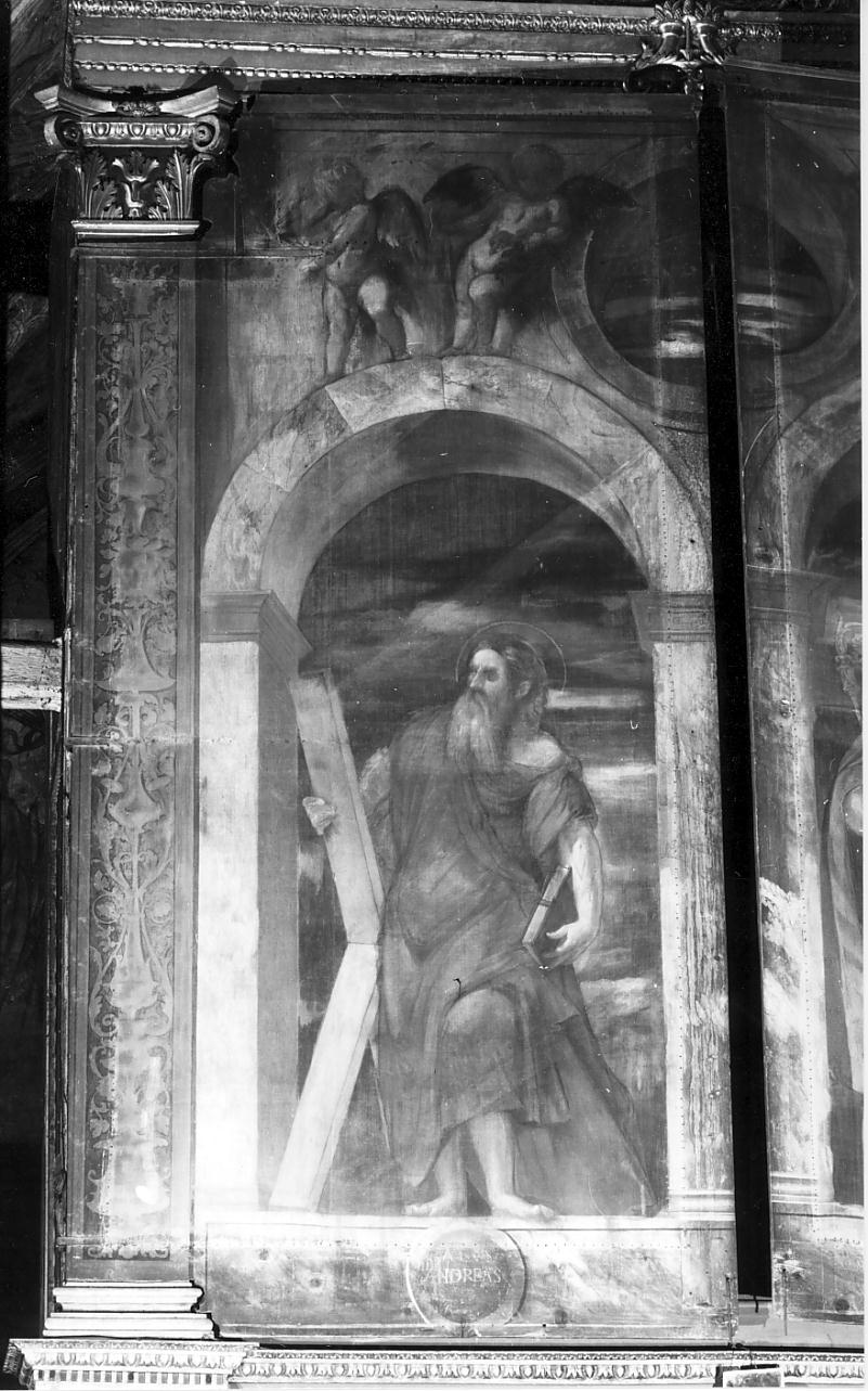 Sant'Andrea (dipinto, elemento d'insieme) di Romani Girolamo detto Romanino (sec. XVI)