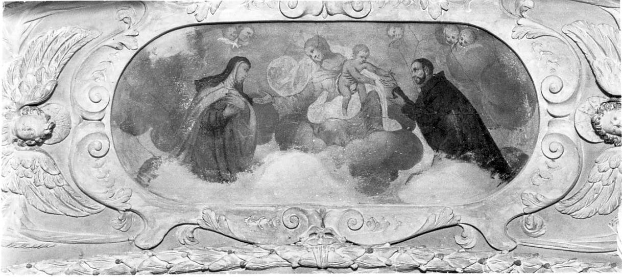 la Madonna col bambino e i SS. Ignazio di Loyola e Teresa d'Avila (dipinto, opera isolata) - ambito Italia settentrionale (fine sec. XVII)