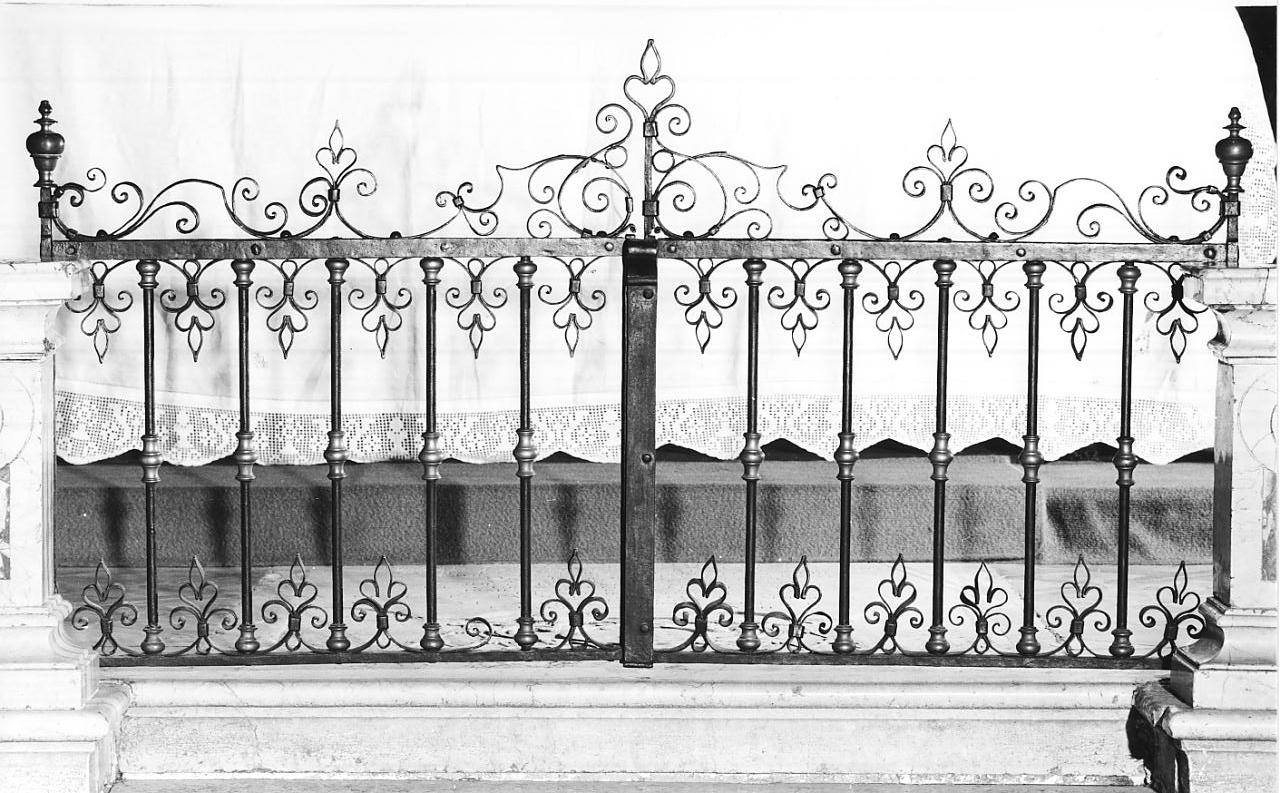 cancello, opera isolata - ambito Italia settentrionale (sec. XVIII)