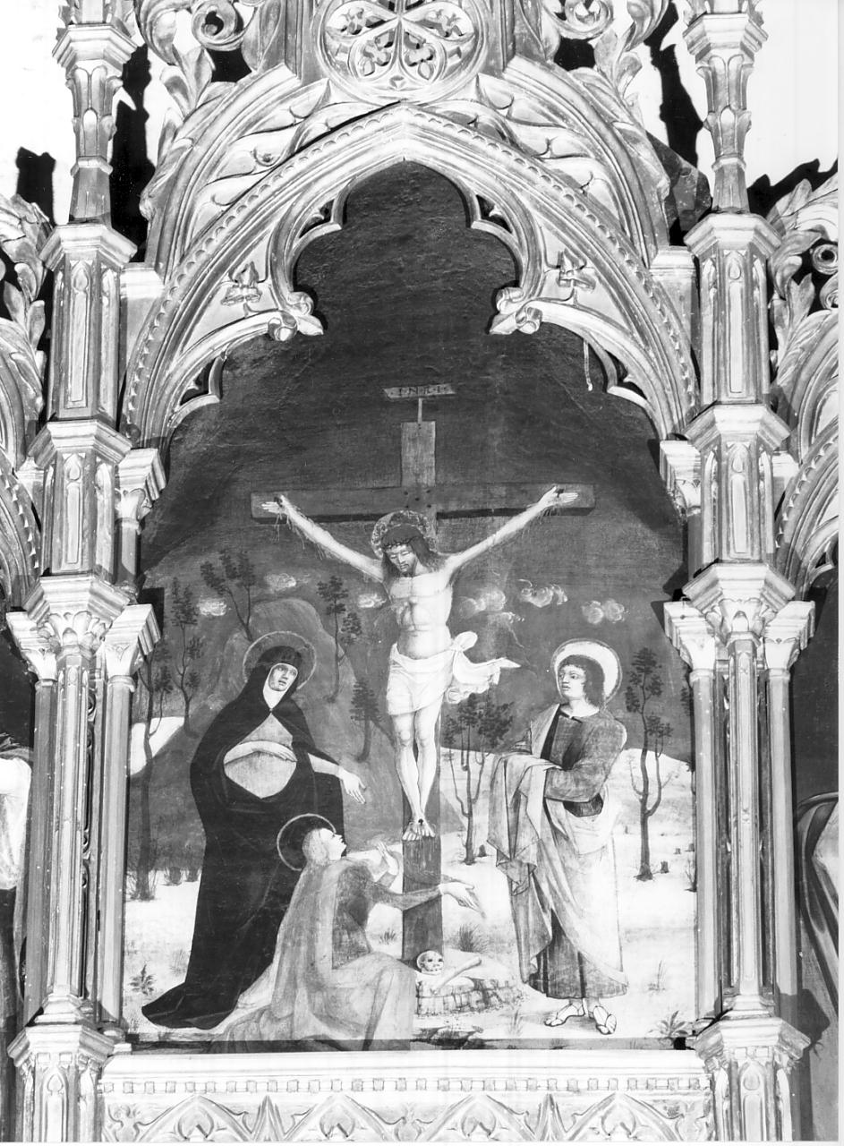 Crocifissione (dipinto, elemento d'insieme) - ambito Italia settentrionale (fine sec. XV)