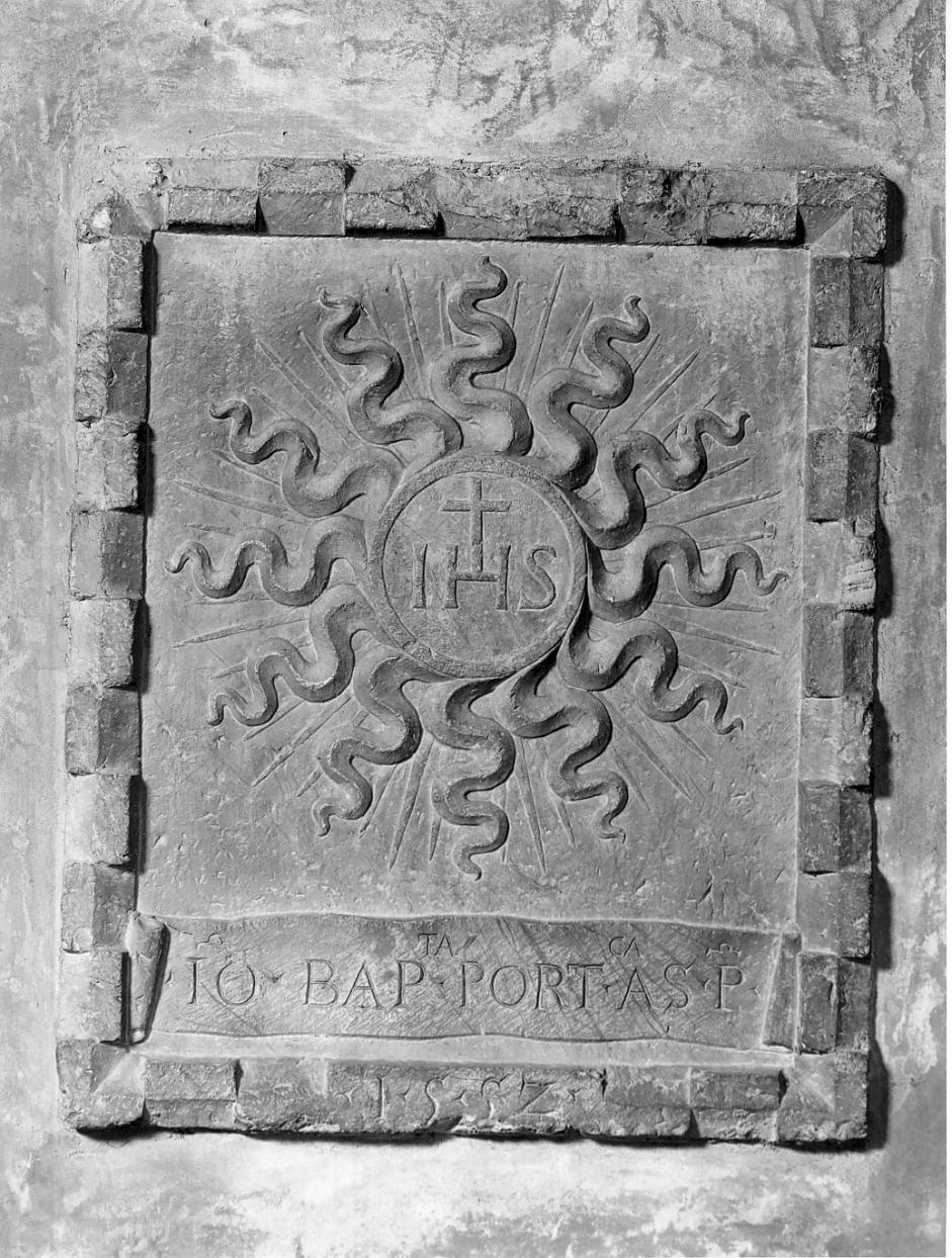 lapide, opera isolata - ambito Italia settentrionale (seconda metà sec. XVI)