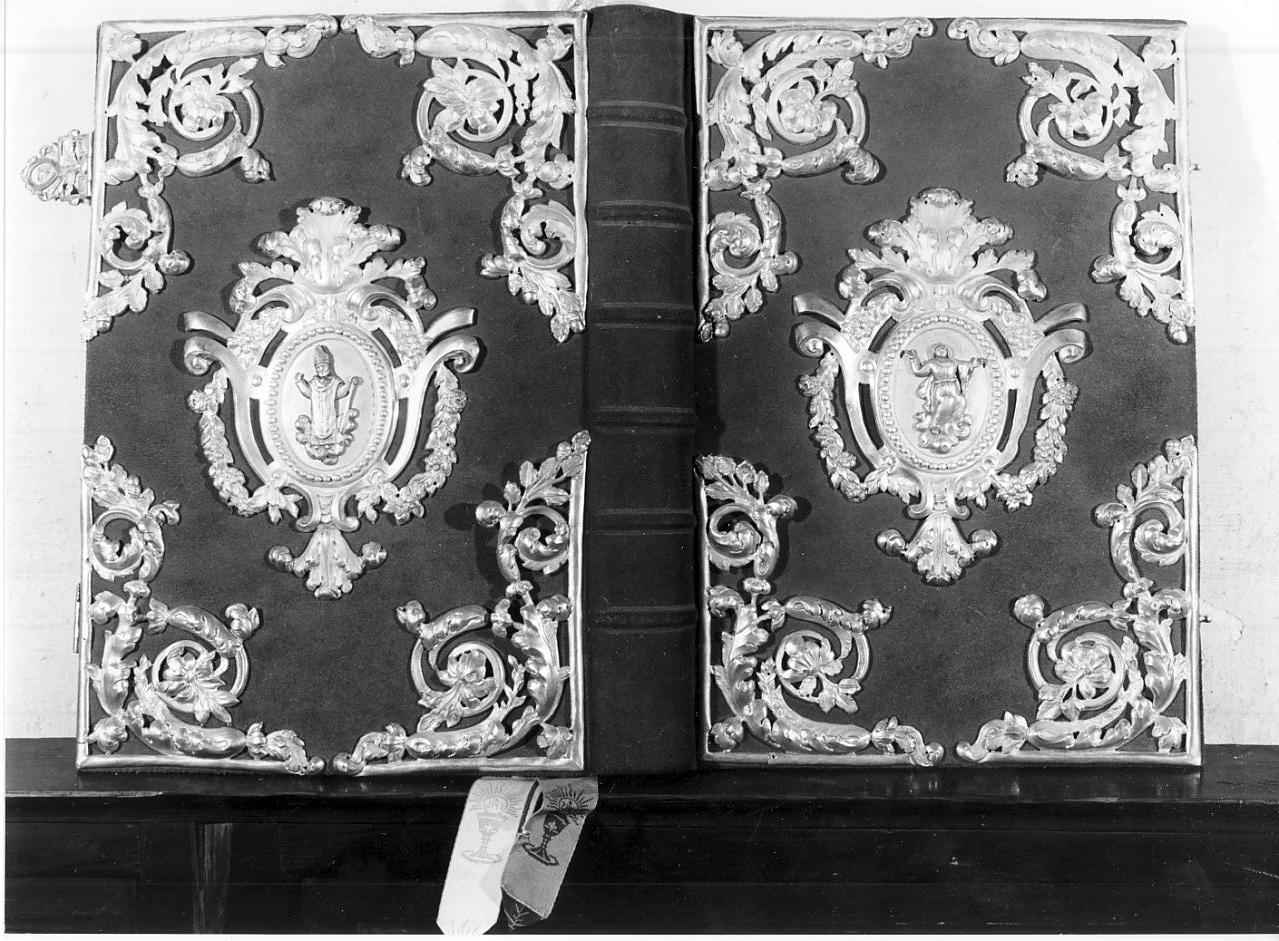 coperta di libro liturgico, opera isolata di Elena Vincenzo (prima metà sec. XIX)
