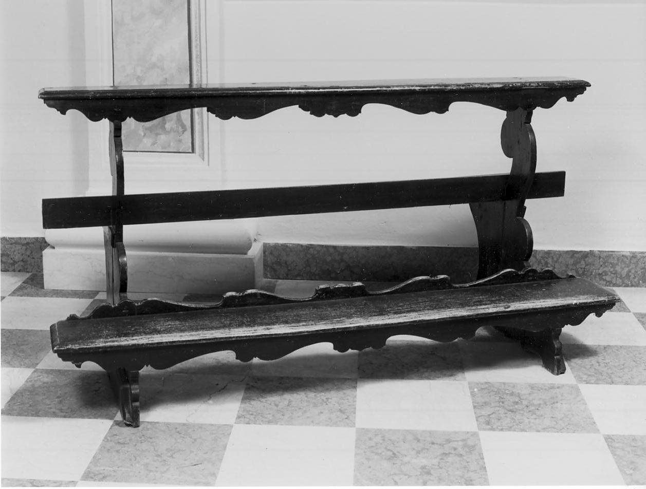 banco da chiesa, serie - manifattura mantovana (prima metà sec. XIX)