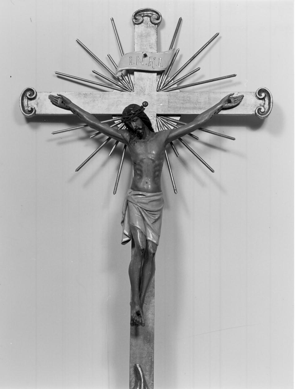 croce processionale, opera isolata - manifattura mantovana (ultimo quarto sec. XIX)