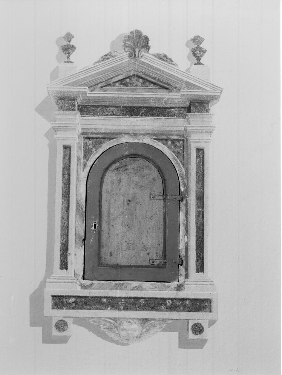tabernacolo murale, opera isolata - ambito bresciano (metà sec. XVIII)