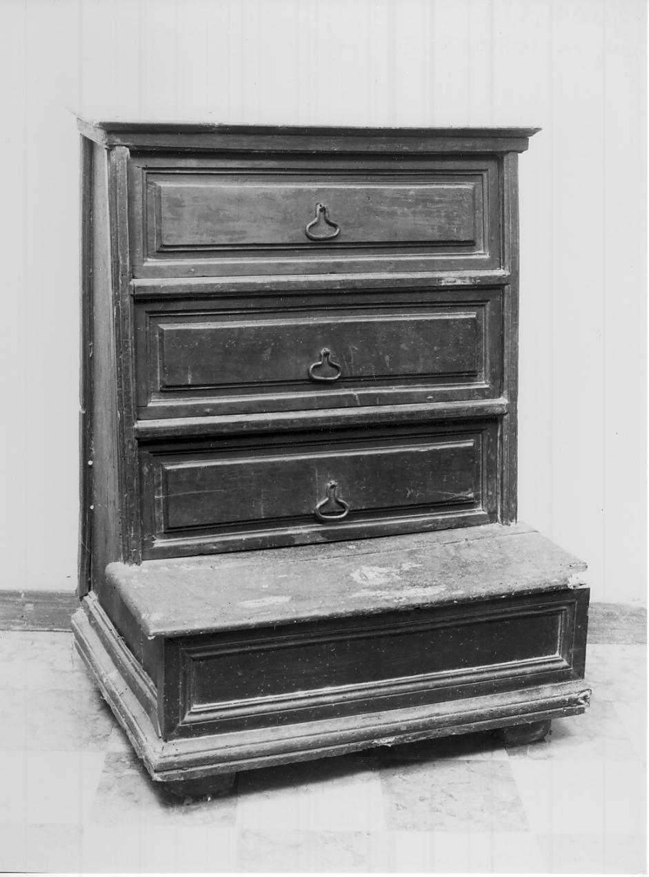 inginocchiatoio, opera isolata - ambito bresciano (prima metà sec. XVIII)