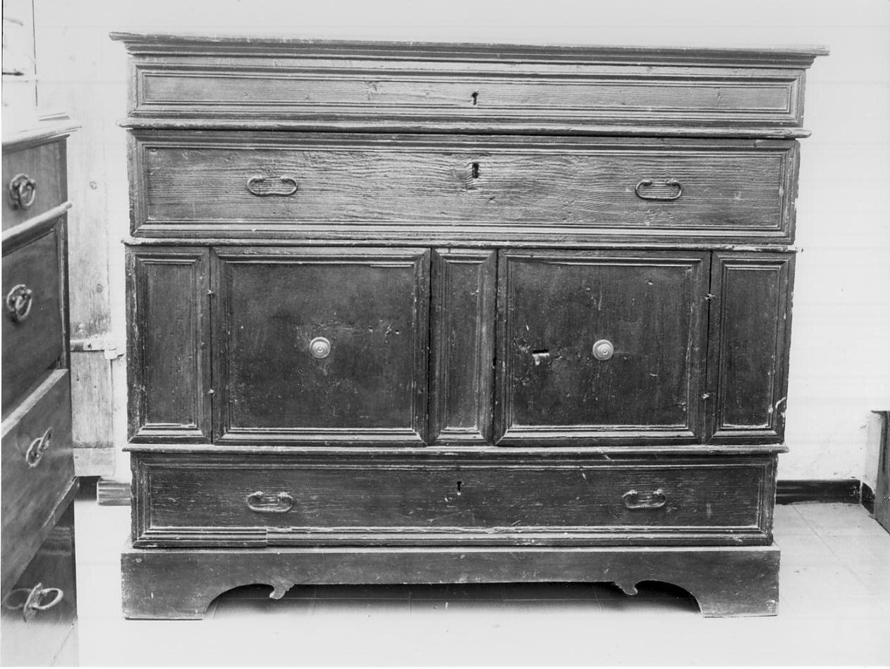 armadio da sacrestia, opera isolata - ambito bresciano (prima metà sec. XVIII)