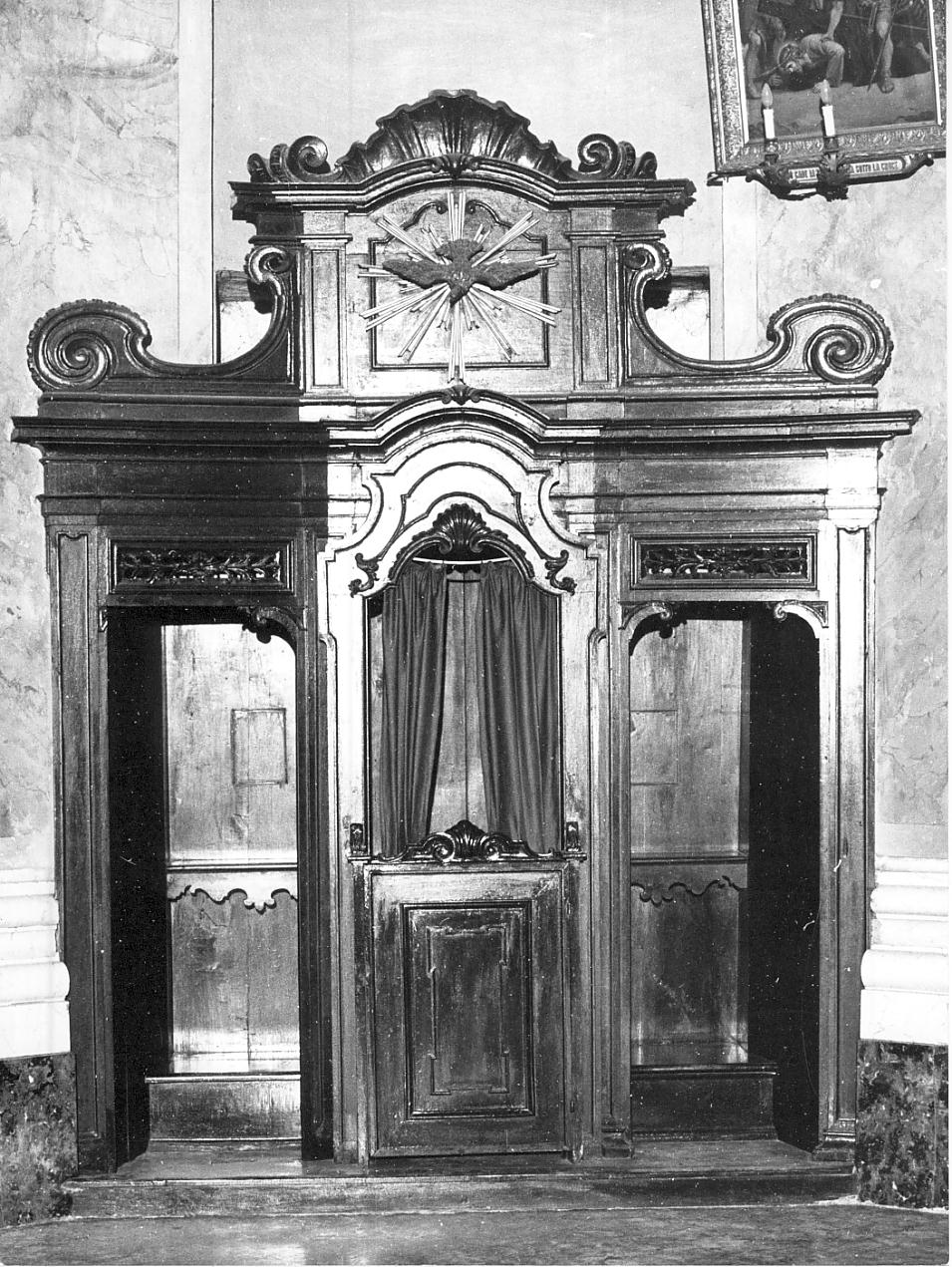 confessionale, coppia - ambito Italia settentrionale (sec. XVIII)