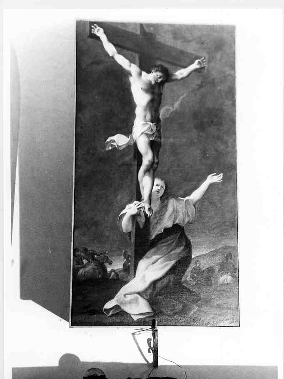 la Maddalena ai piedi del Crocifisso (dipinto, opera isolata) - ambito italiano (fine sec. XVIII)