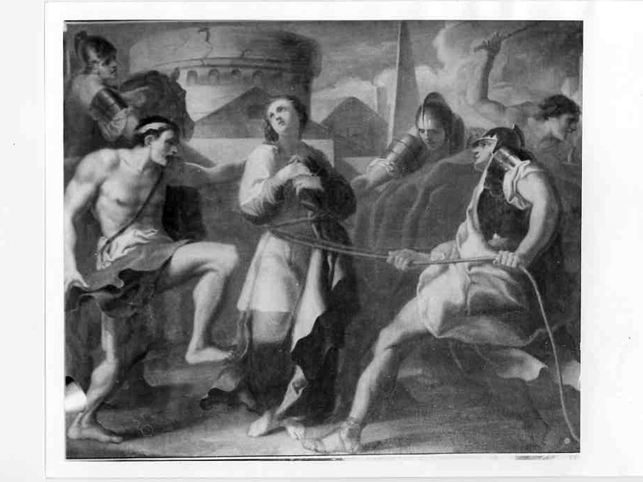 la stabilità di Santa Lucia (dipinto, opera isolata) di Tortelli Giuseppe (attribuito) (fine sec. XVII)