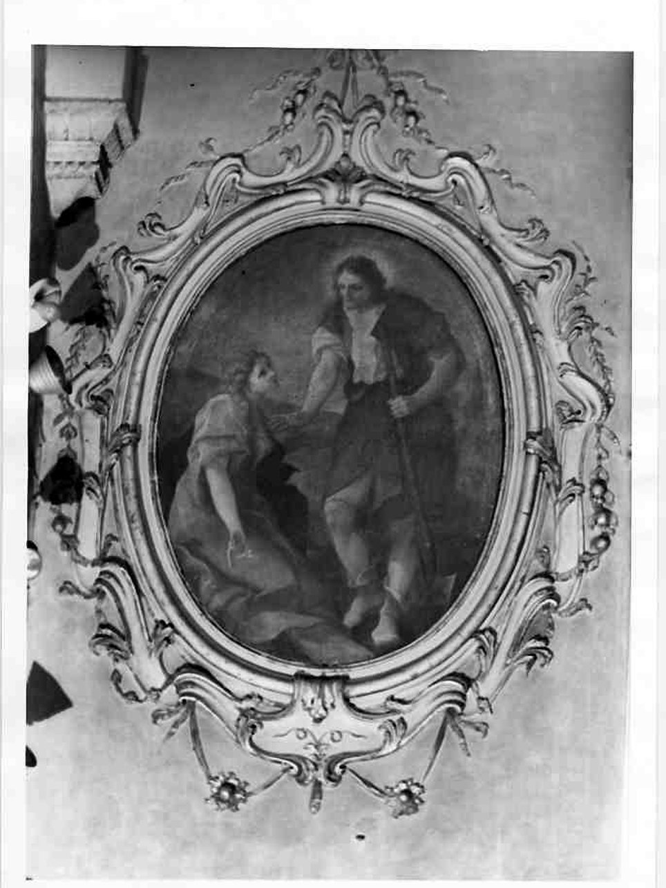Cristo appare alla Maddalena (dipinto, opera isolata) di Tortelli Giuseppe (attribuito) (sec. XVII)