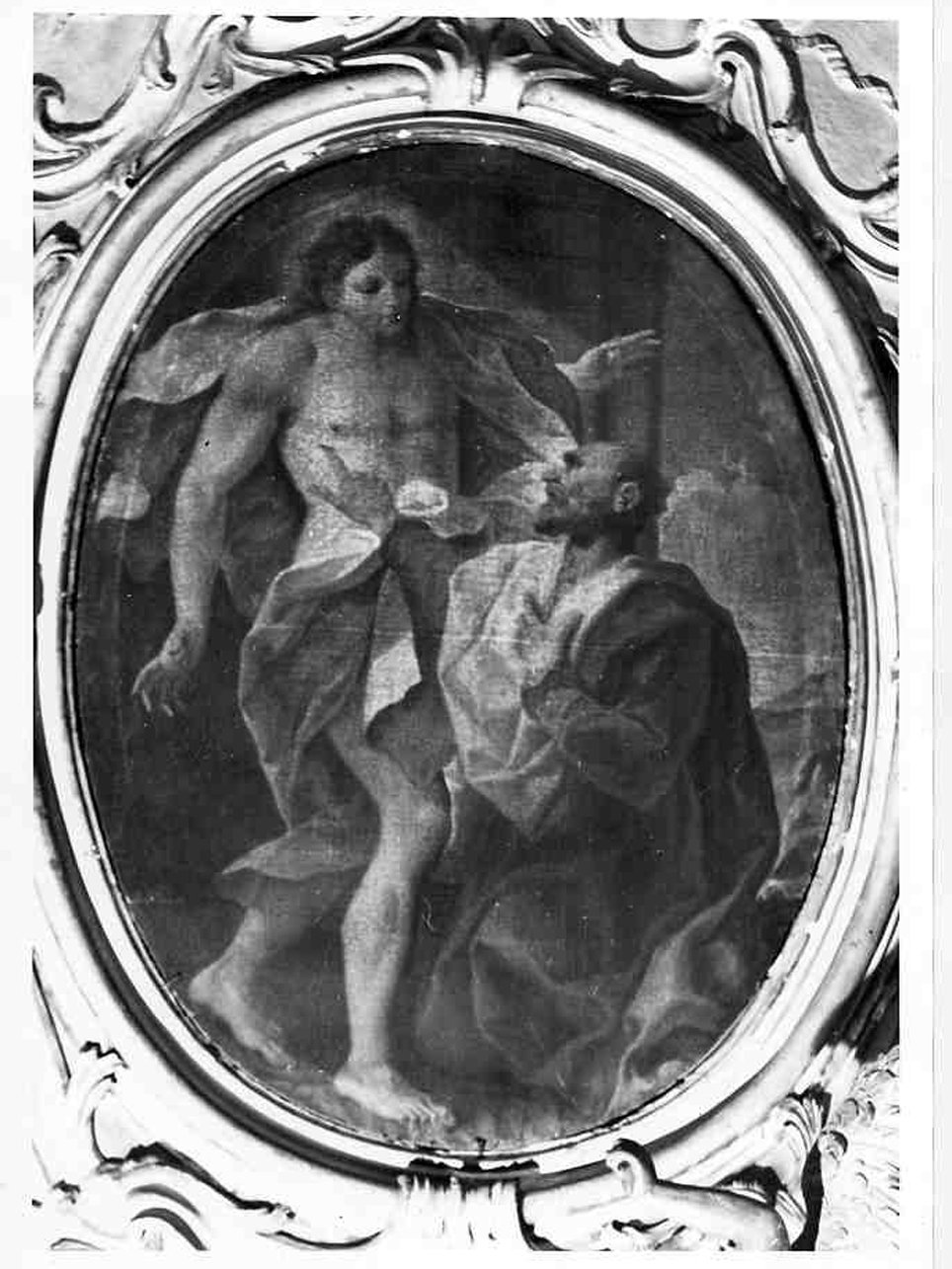 Cristo appare a San Tommaso (dipinto, opera isolata) di Tortelli Giuseppe (attribuito) (sec. XVII)