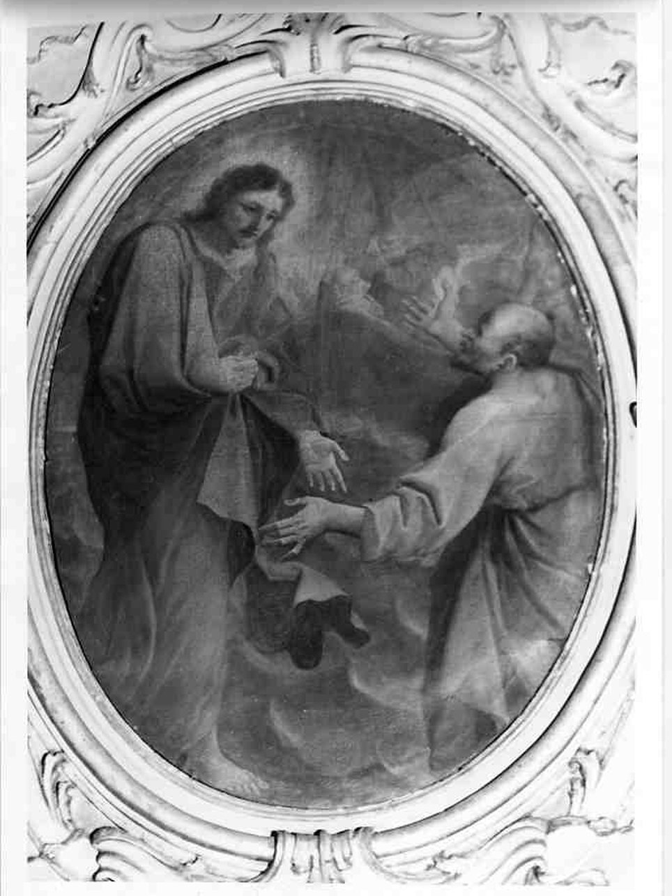 Cristo appare a San Pietro placa le onde (dipinto, opera isolata) di Tortelli Giuseppe (attribuito) (seconda metà sec. XVII)