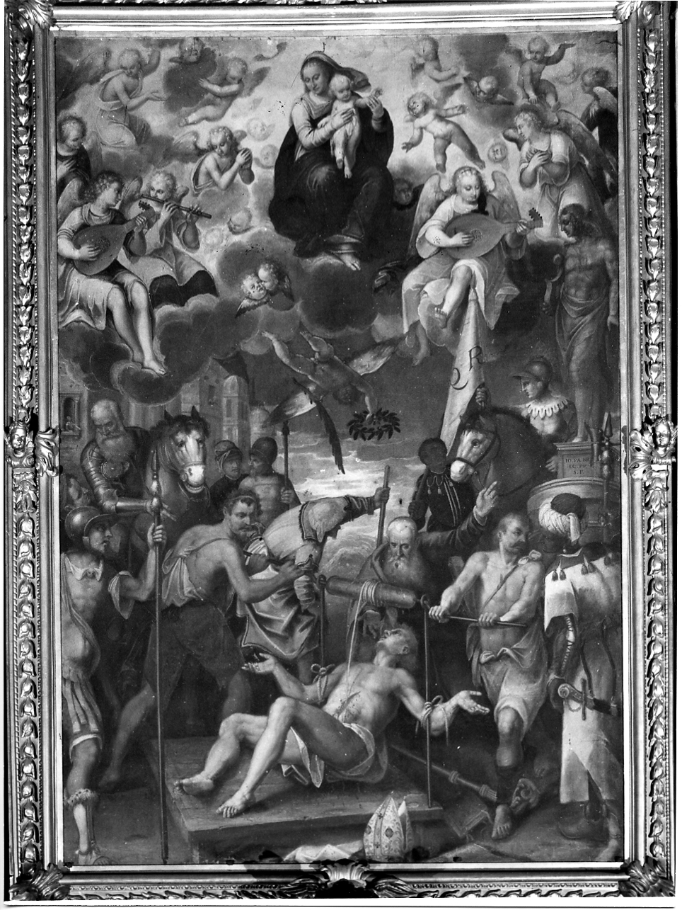 martirio di Sant'Erasmo (dipinto, opera isolata) - ambito bresciano (sec. XVI)