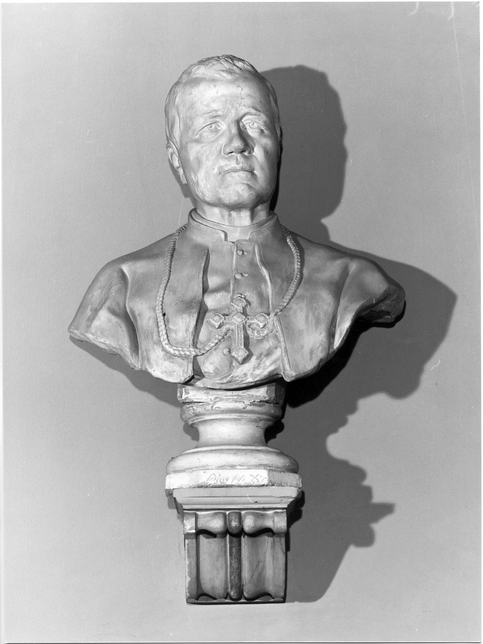 Pio X (busto, opera isolata) - ambito mantovano (sec. XIX)