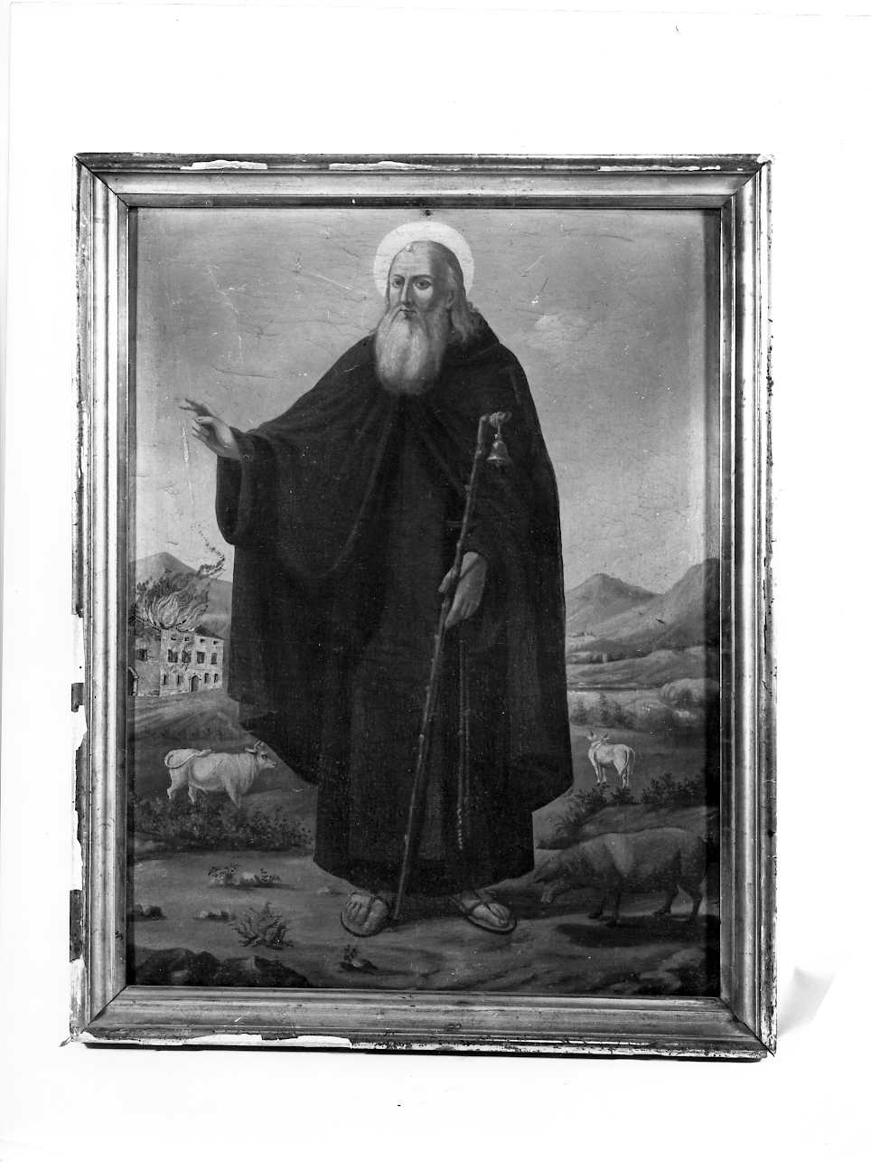 Sant'Antonio Abate (dipinto, opera isolata) - ambito lombardo (sec. XIX)