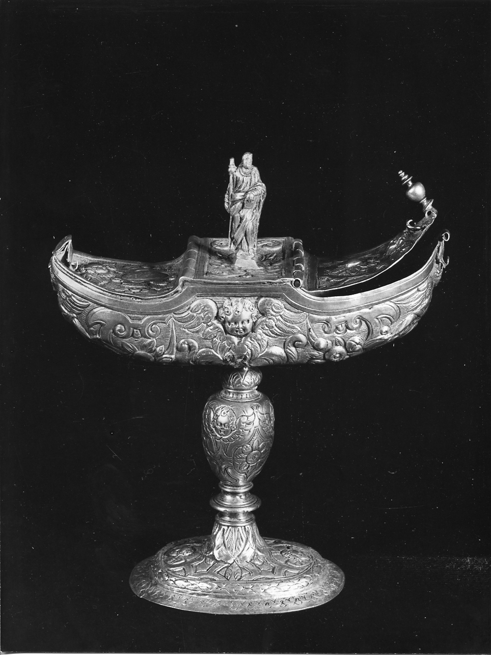 navicella portaincenso, opera isolata - ambito mantovano (prima metà sec. XVII)