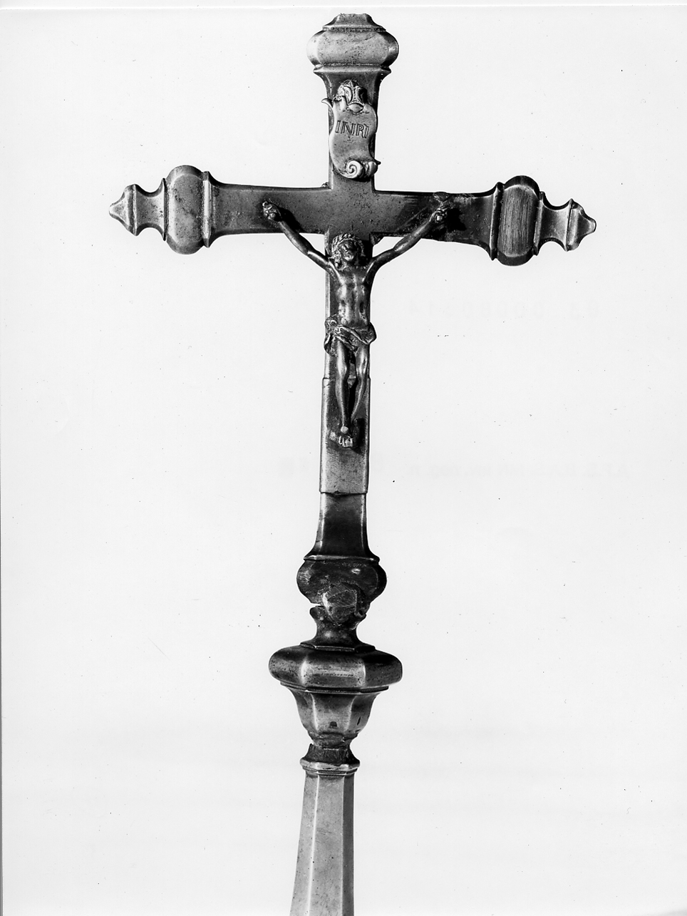 croce processionale, opera isolata - ambito mantovano (sec. XVIII)