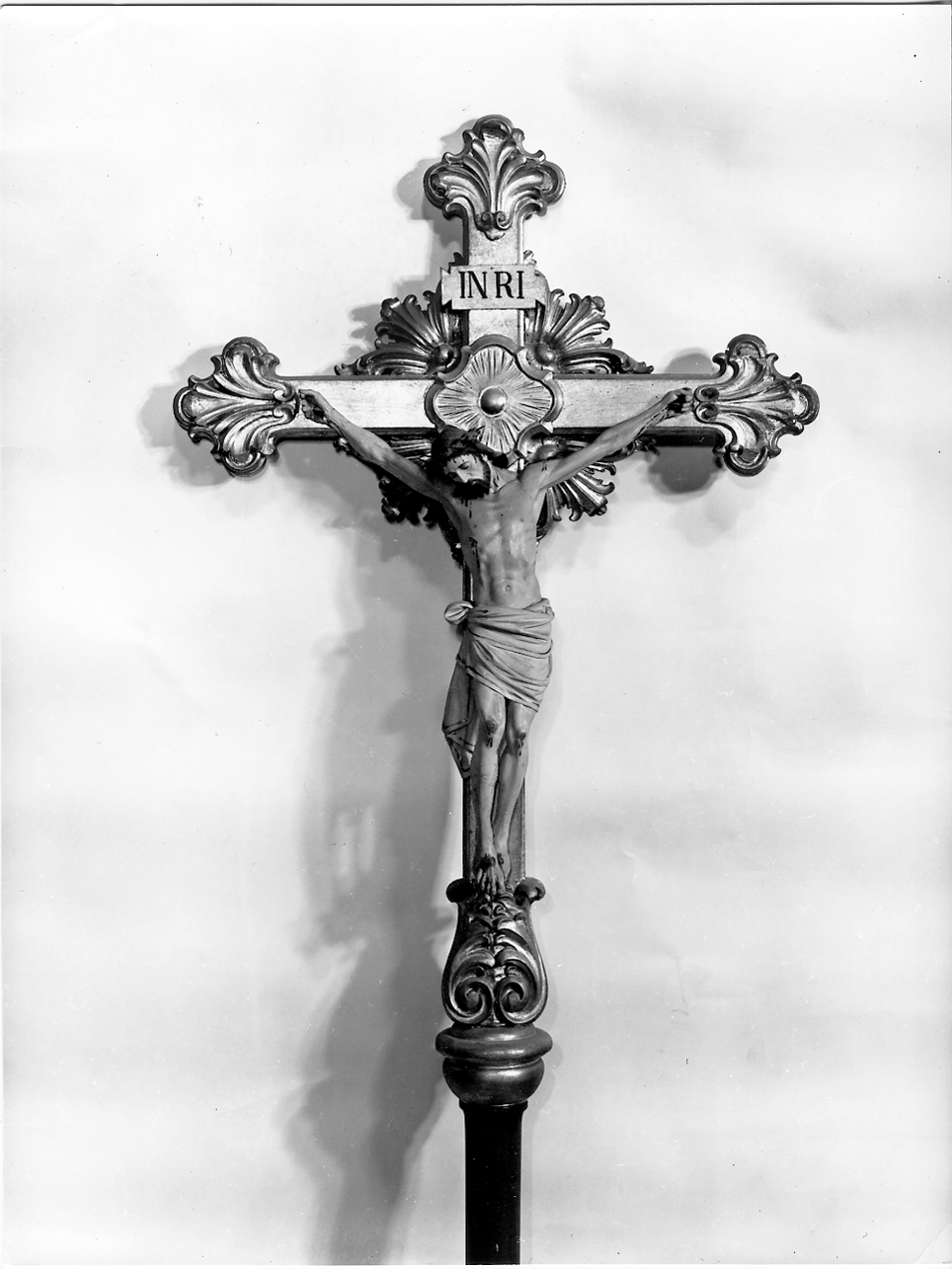 croce processionale, opera isolata - ambito mantovano (sec. XIX)