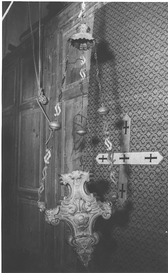 lampada da chiesa, opera isolata - ambito italiano (sec. XVIII)