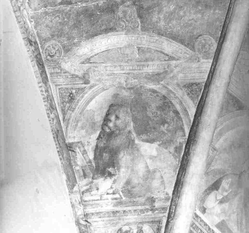 simbolo di San Marco: leone (dipinto, elemento d'insieme) di Foppa Vincenzo (sec. XV)
