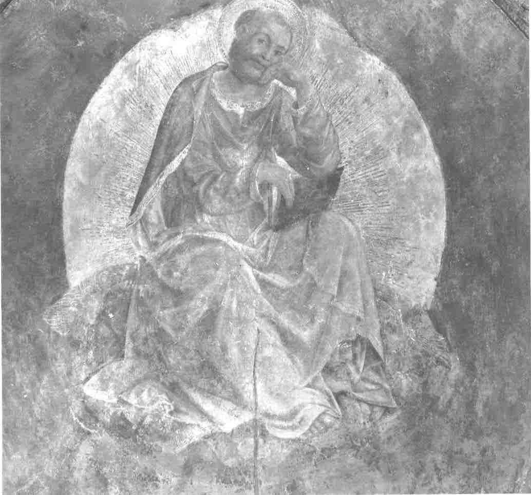 San Marco Evangelista (dipinto, elemento d'insieme) di Foppa Vincenzo (sec. XV)