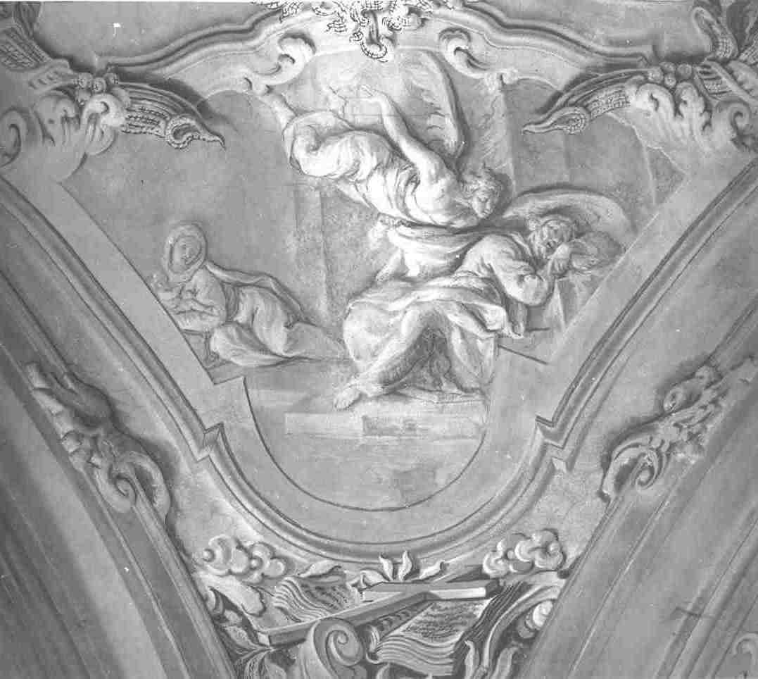 sogno di San Giuseppe (dipinto, opera isolata) di Zanardi Giovanni, Monti Francesco (sec. XVIII)