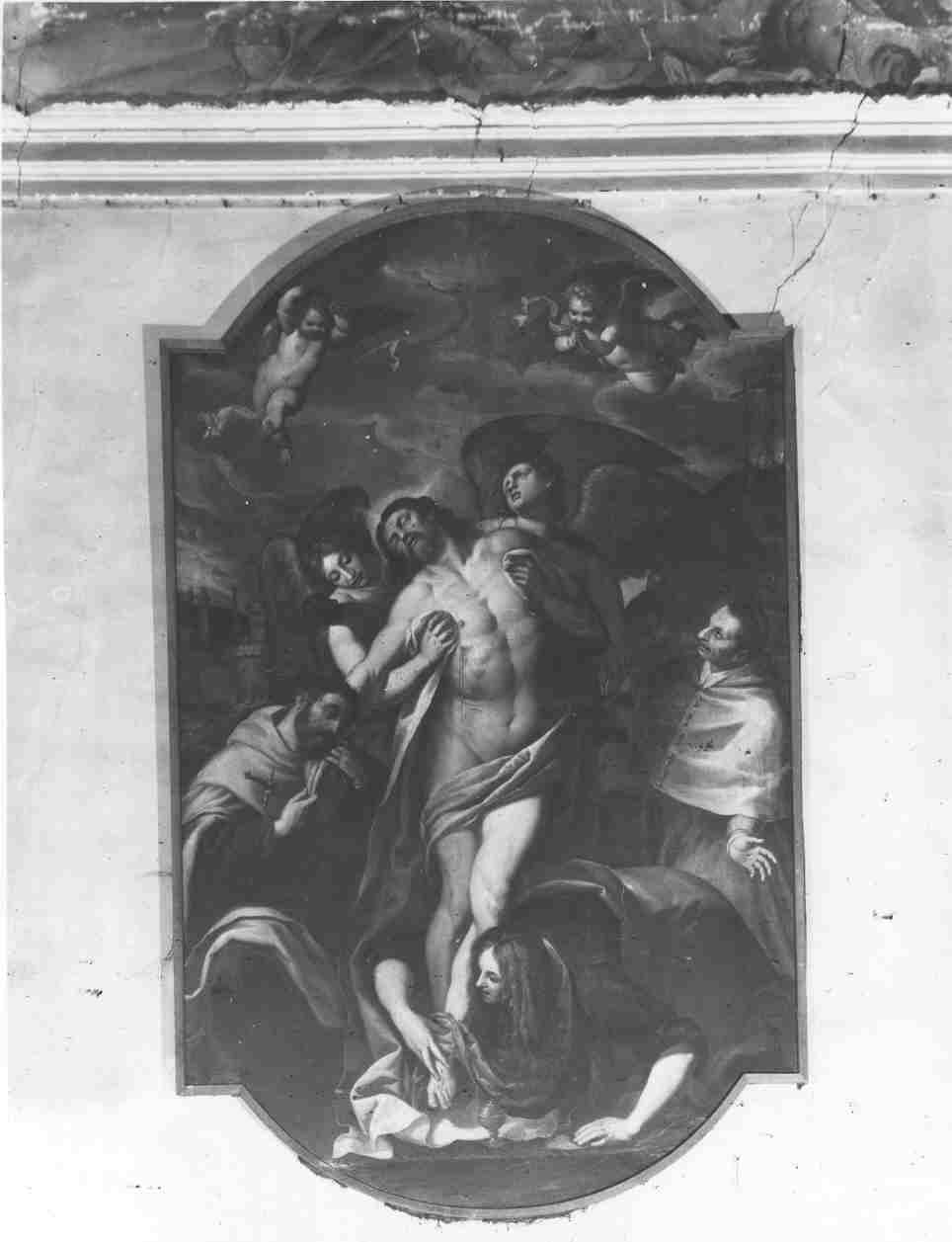 compianto sul Cristo morto (dipinto, opera isolata) di Barucco Giacomo (prima metà sec. XVII)