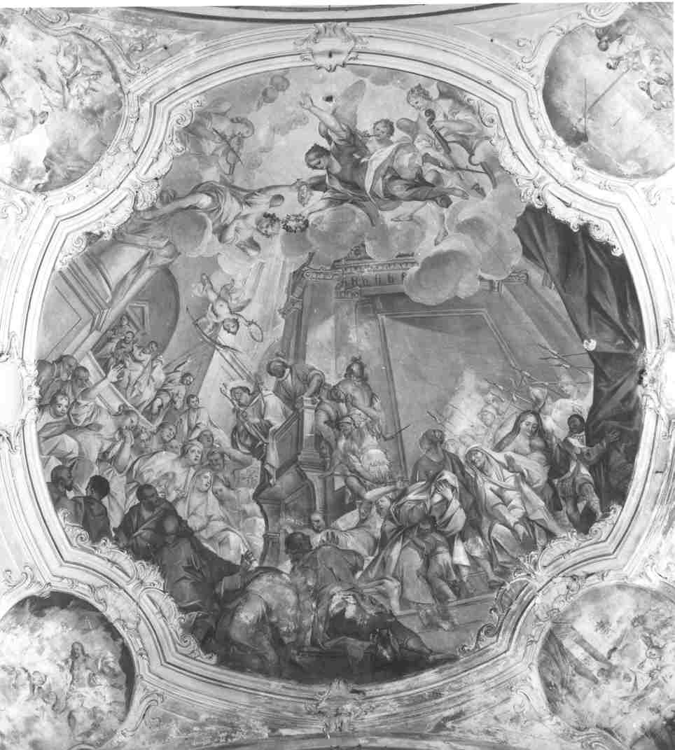 morte di Sant'Angelo (dipinto, opera isolata) di Cappello Antonio (prima metà sec. XVIII)