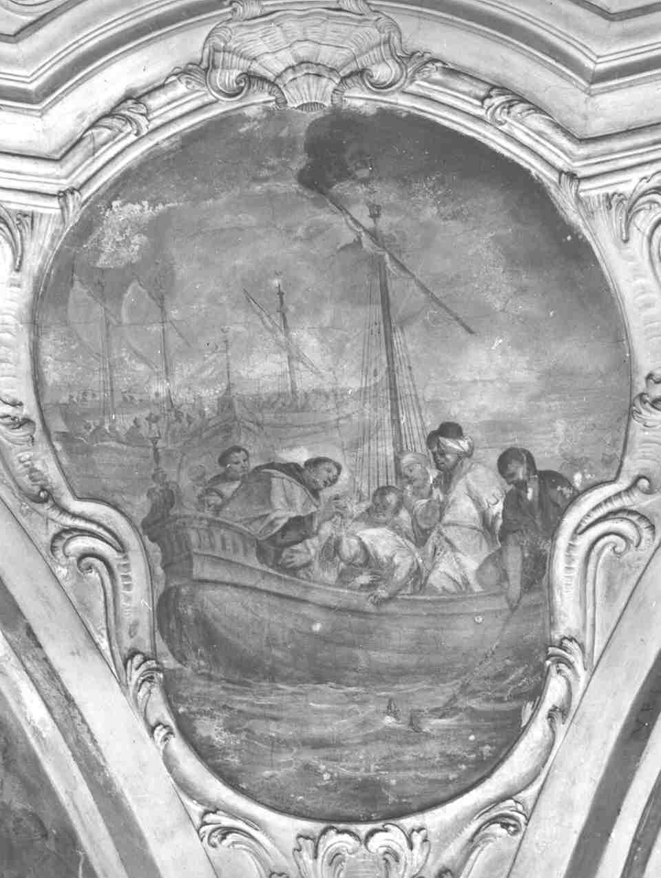 Sant'Angelo battezza gli infedeli convertiti (dipinto, opera isolata) di Cappello Antonio (prima metà sec. XVIII)