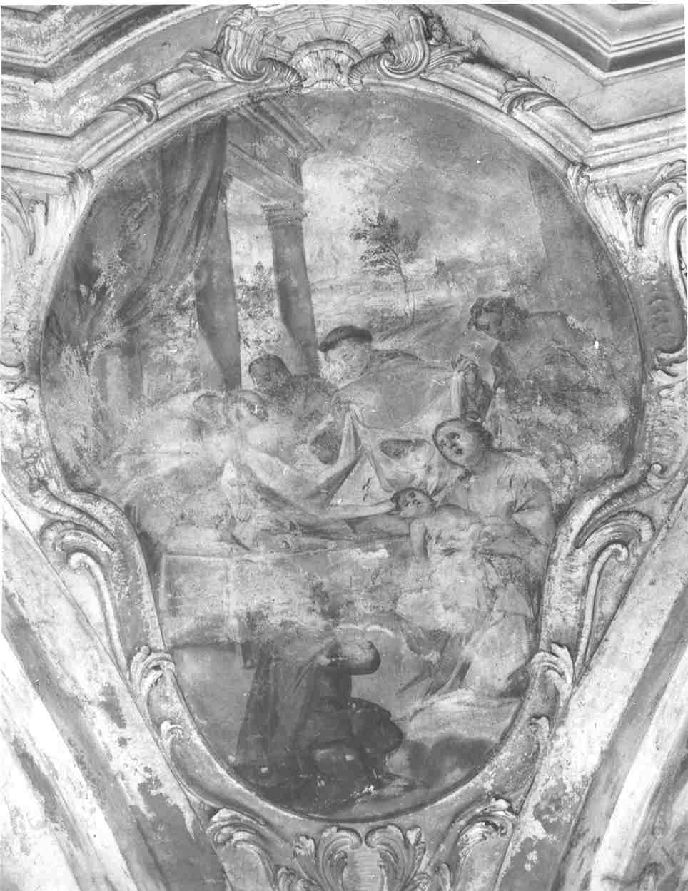 miracolo di Sant'Angelo (dipinto, opera isolata) di Cappello Antonio (prima metà sec. XVIII)