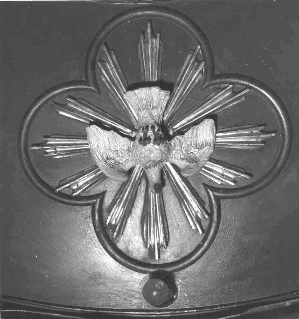 colomba dello Spirito Santo (rilievo, elemento d'insieme) - ambito bresciano (seconda metà sec. XIX)