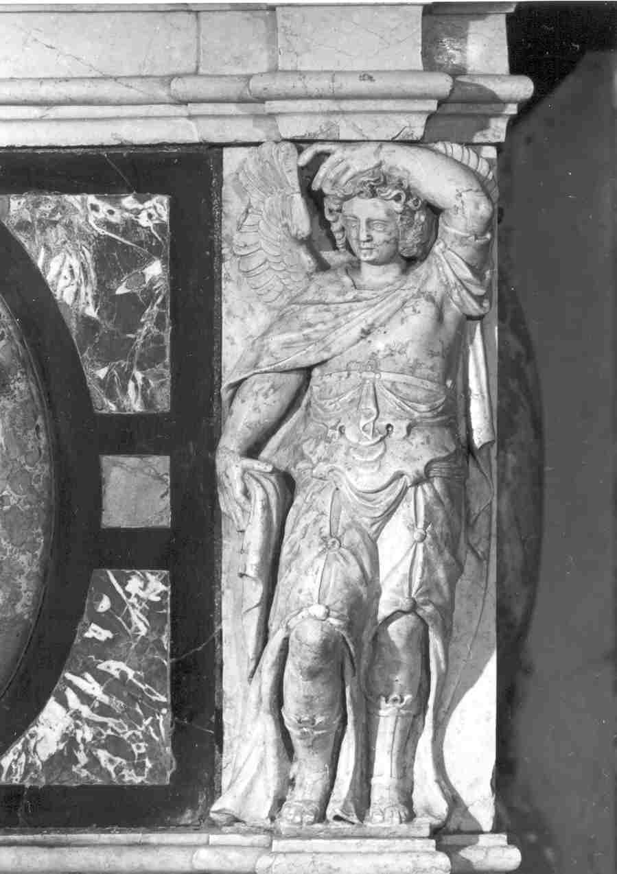 angelo (statua, elemento d'insieme) - ambito bresciano (sec. XVII)