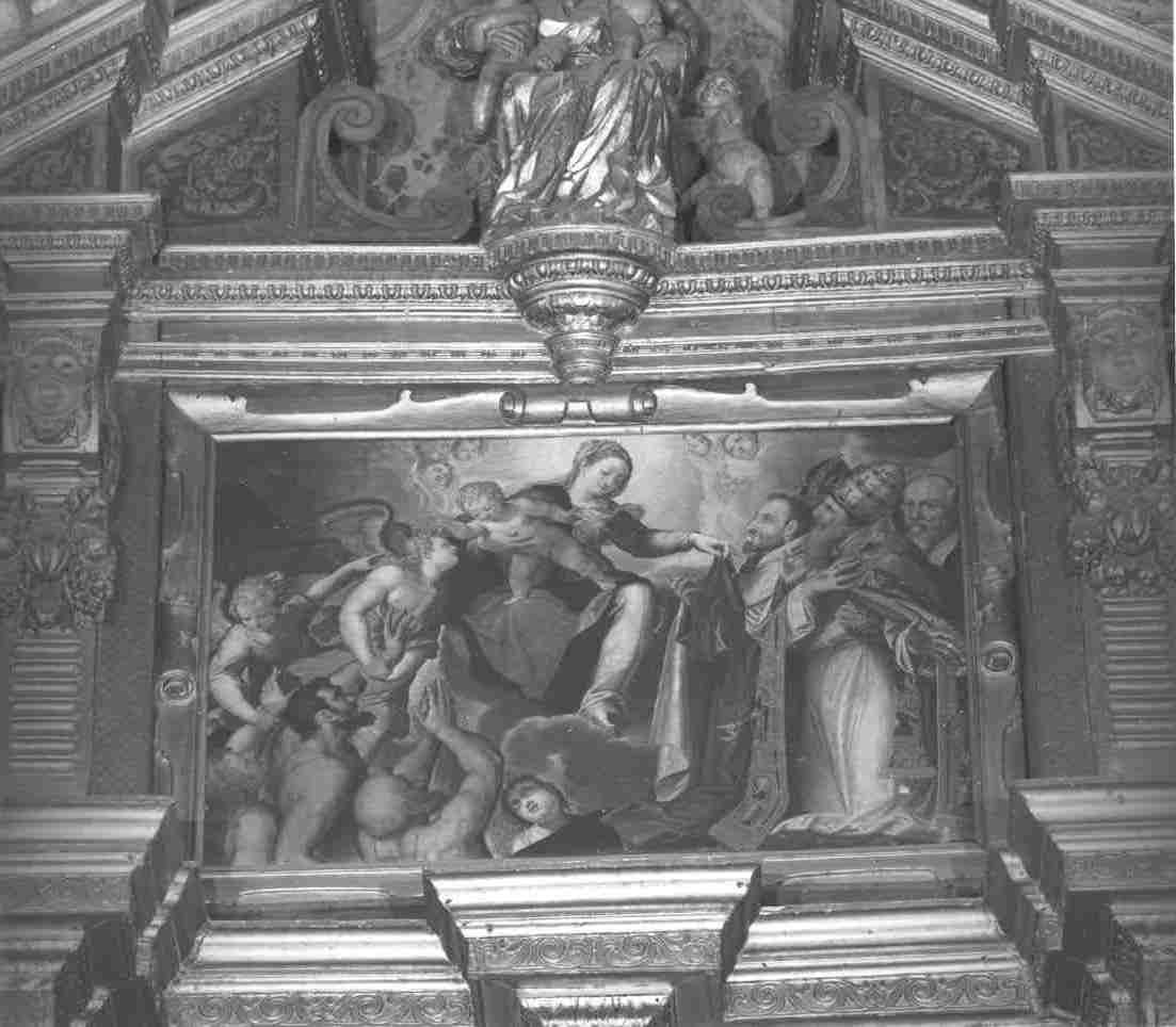 Madonna del Carmelo e santi (dipinto, opera isolata) - ambito bresciano (sec. XVII)