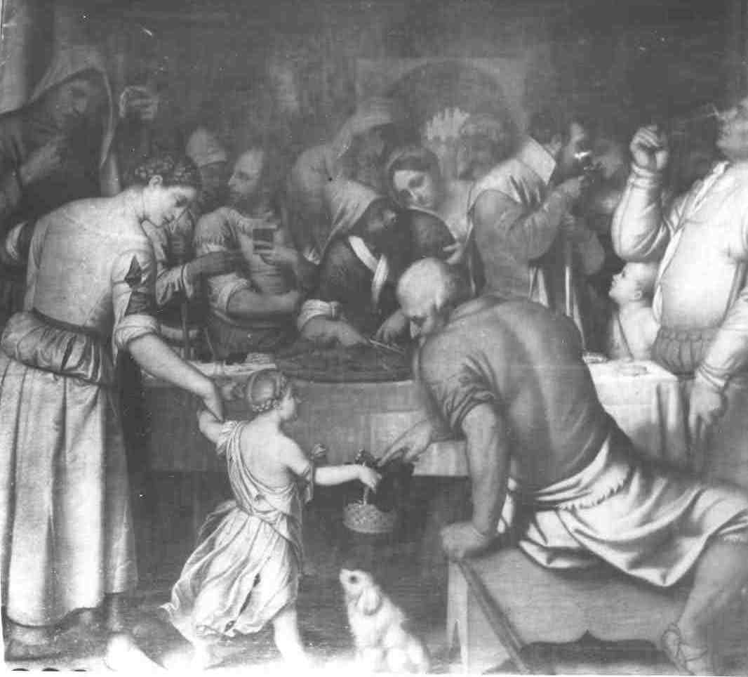 Convitto dell'agnello (dipinto, opera isolata) di Bonvicino Alessandro detto Moretto (e aiuti) (sec. XVI)