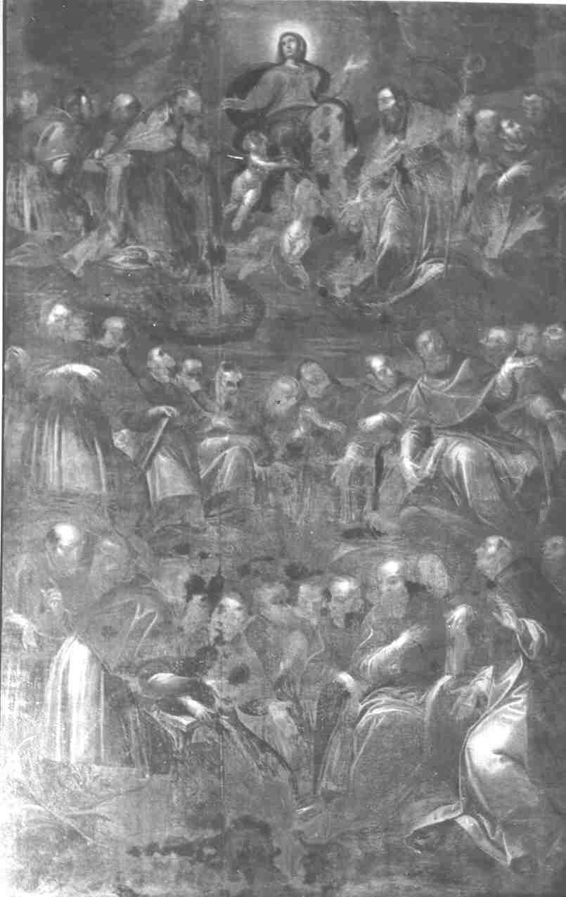 gloria dei vescovi bresciani (dipinto, opera isolata) di Ghitti Pompeo (seconda metà sec. XVII)