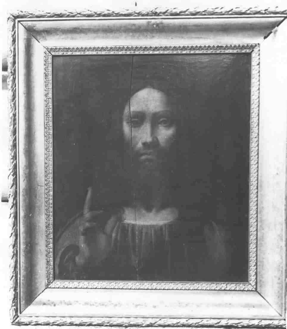 Cristo benedicente (dipinto, opera isolata) - ambito fiammingo (prima metà sec. XVI)