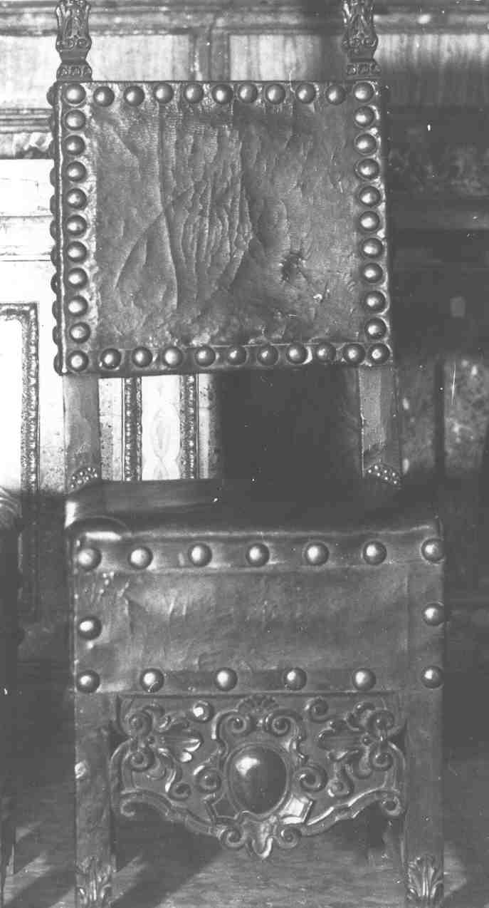 sedia, serie - bottega bresciana (fine sec. XVII)