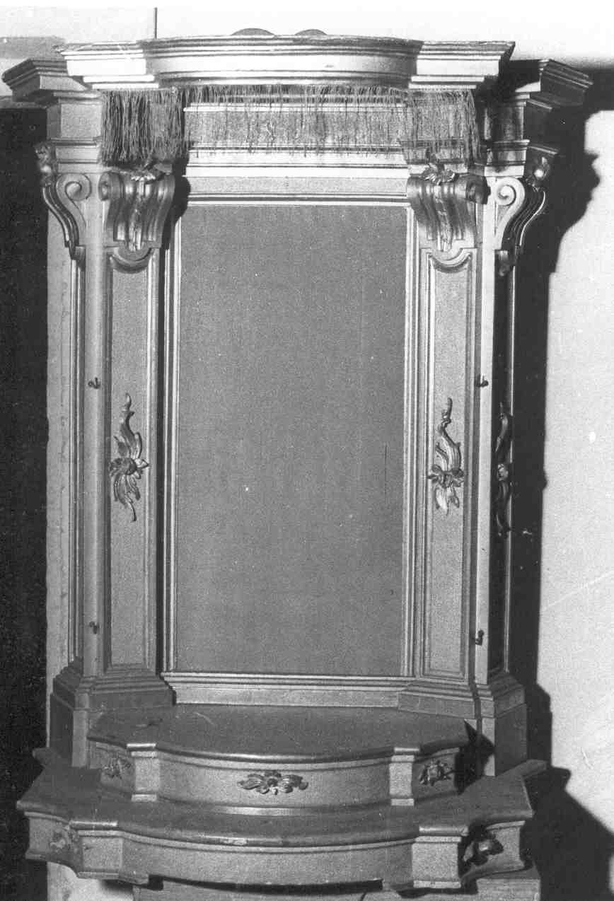 tronetto per esposizione eucaristica, opera isolata - ambito bresciano (metà sec. XVIII)