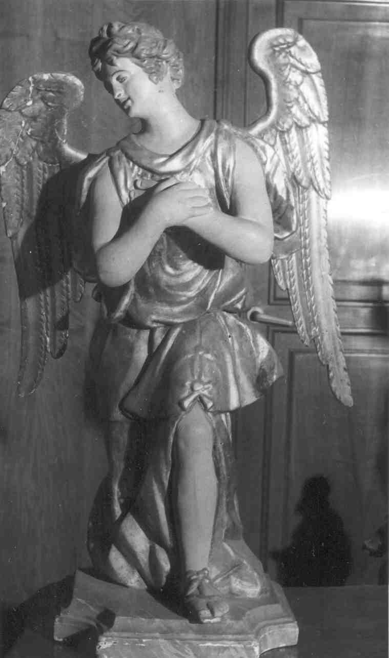 angelo (statua, pendant) - bottega bresciana (prima metà sec. XVII)