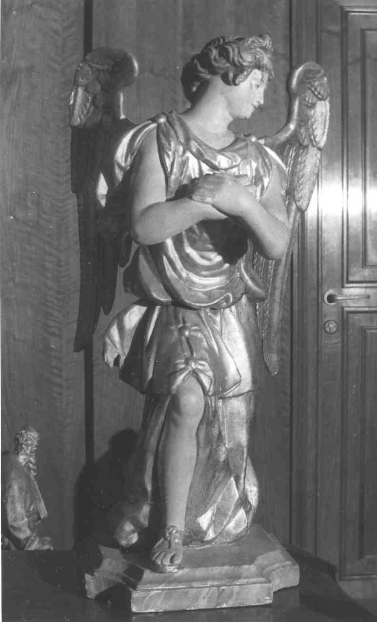 angelo (statua, pendant) - bottega bresciana (prima metà sec. XVII)