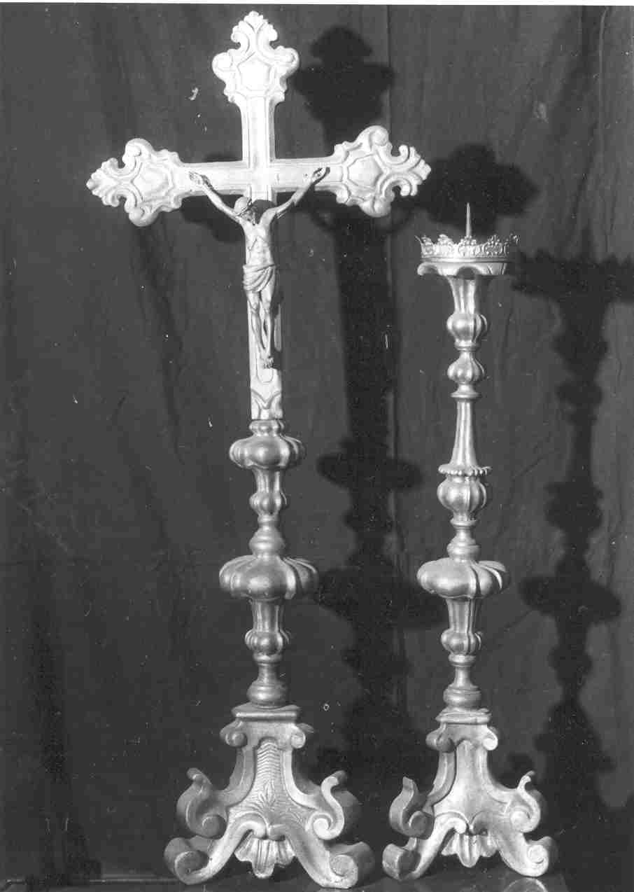 servizio d'altare, insieme - bottega bresciana (prima metà sec. XVIII)