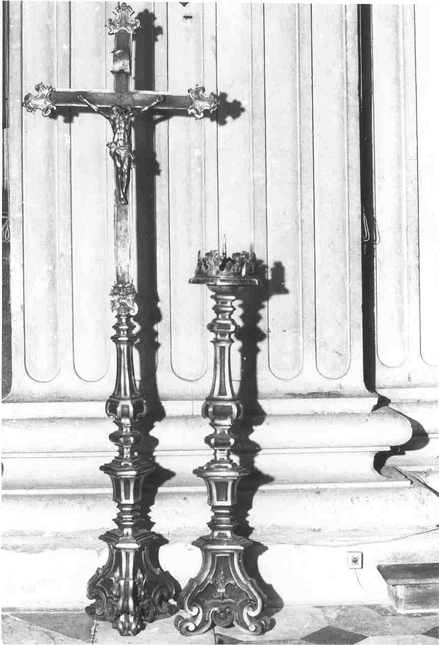 servizio d'altare, insieme - bottega bresciana (metà sec. XVIII)